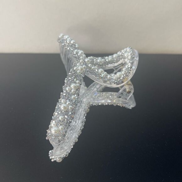 💞Clear Large Pearl Jaw Hair Clips - Picture 5 of 7